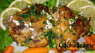 Udka kurczaka z cytryną i czosnkiem