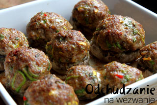 Pieczarki nadziewane mięsem mielonym