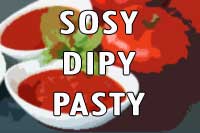 sosy, dipy, pasty